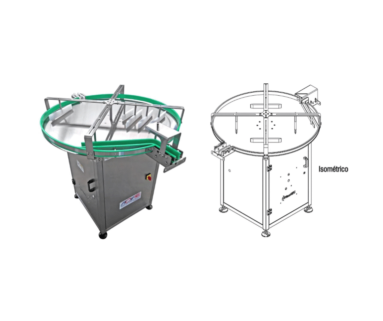 Desenho da Mesa de Acúmulo Rotativa – W.E. Equipamentos